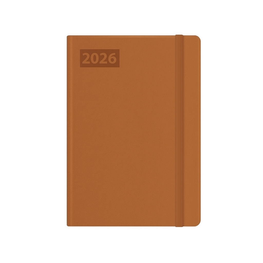 Diary 2026 leather look PU A5