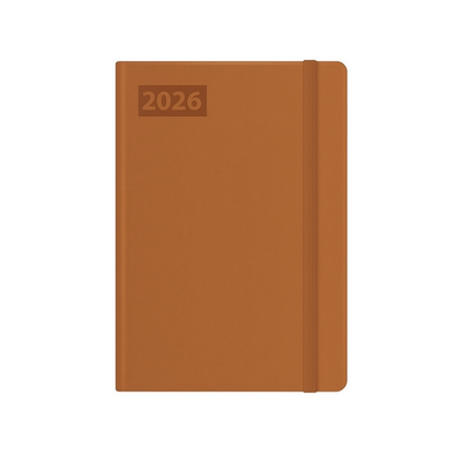 Diary 2026 leather look PU A5